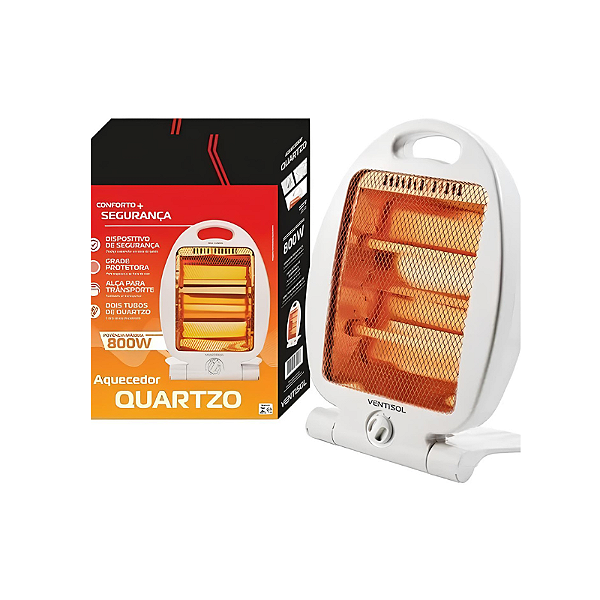 Aquecedor Eletrico 800W Branco 127v