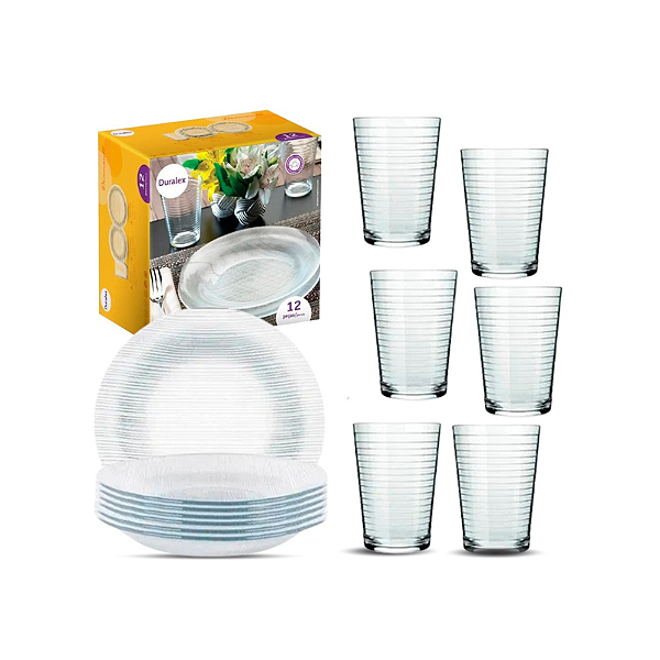 Aparelho De Jantar Diamante 12 Peças Duralex