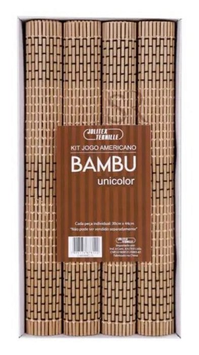 Kit Conjunto 4 pçs Bambu Caramelo