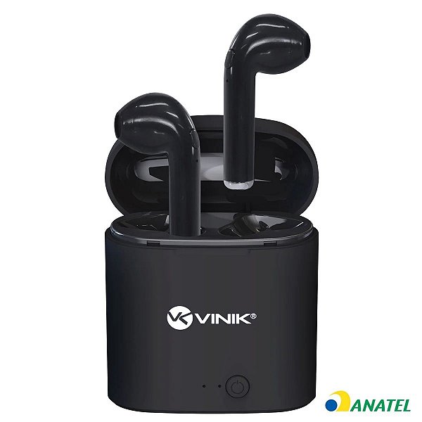Fone de Ouvido Sem Fio Vinik Easy W1+Tws Preto
