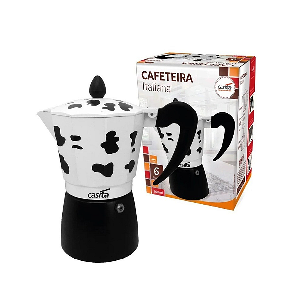Cafeteira Italiana de Vaquinha 300ml