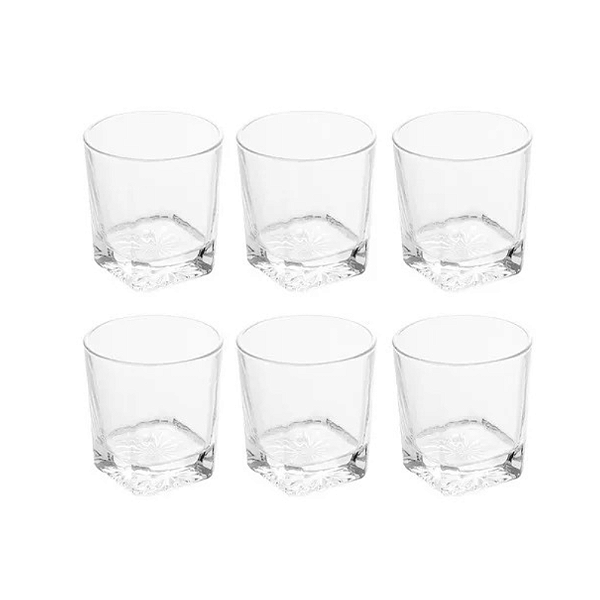 Jogo 6 Copos de Whisky Cristal 315ml Wolff