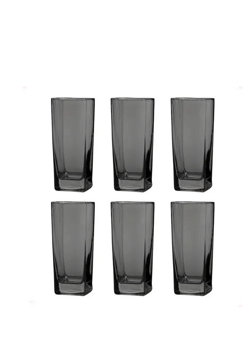 Conjunto de 6 Copos Texas Cinza Praticasa
