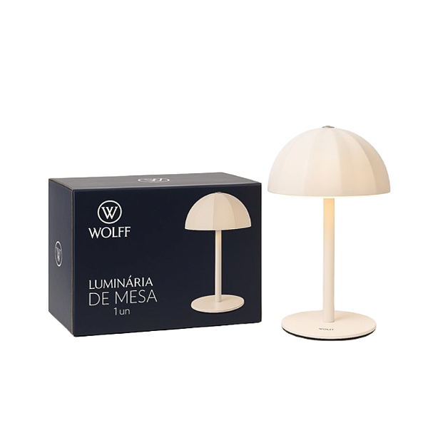 Luminária de Mesa Led 3 Tons Touch Wolff