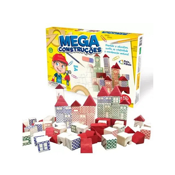 Blocos de Montar Mega Construções 150 Peças