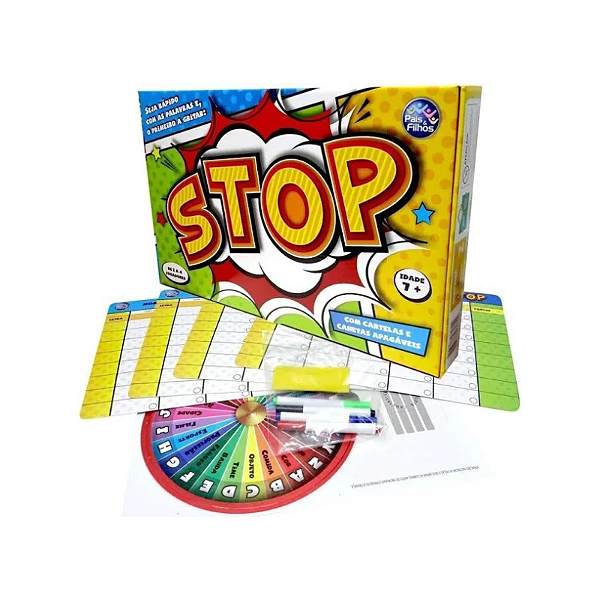 Jogo Stop Tabuleiro Pais e Filhos