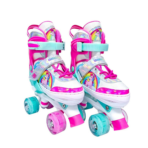 Patins Ajustável Roller Unicórnio 30-33