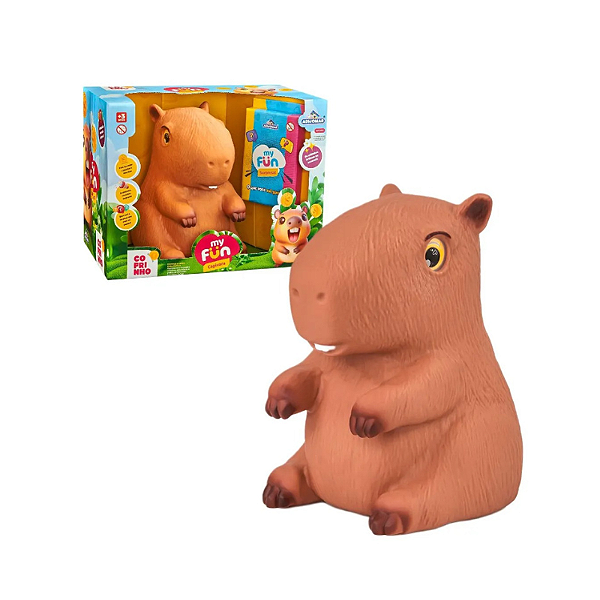 Boneco Capivara Cofrinho Vinil