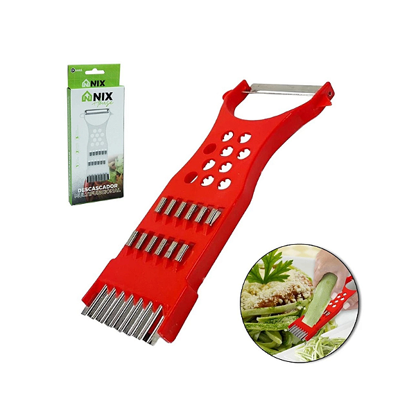 Descascador Multifuncional Vermelho Inox
