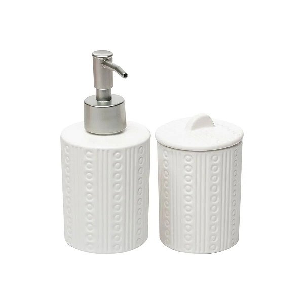 Conjunto para Banheiro 2 Pçs Lyor Branco