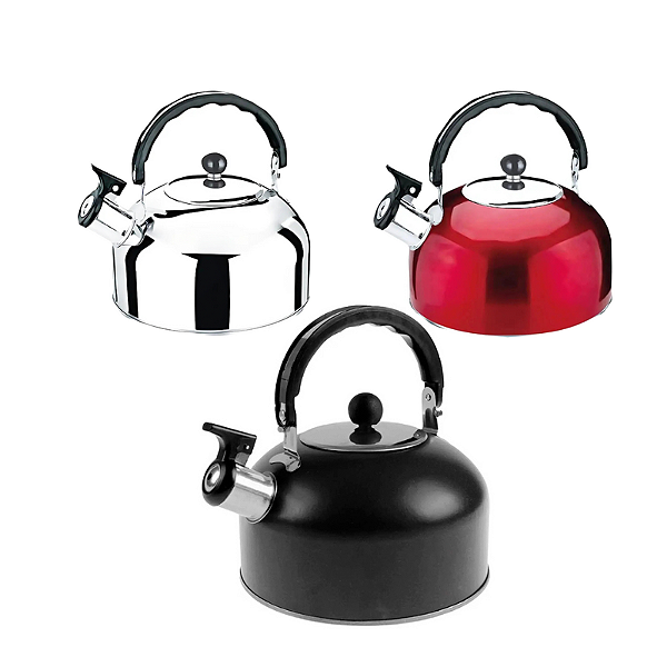Chaleira de Apito 2L Aço Inox
