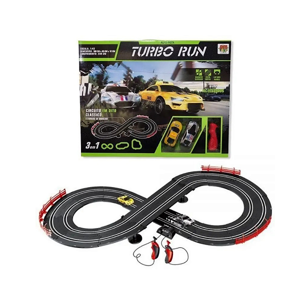 Pista de Carrinho Turbo Run Autorama