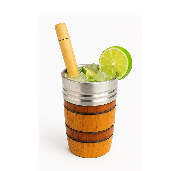 Copo de Caipira 400mL Com Soquete
