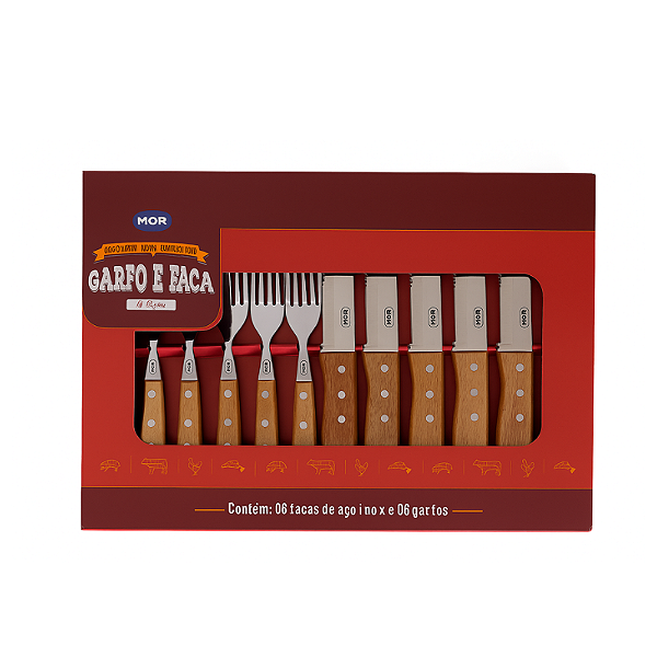 Conjunto 12 Peças Churrasco Mor