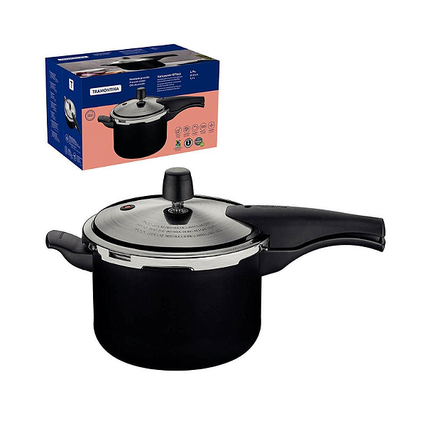Panela de Pressão Tramontina Preta 4,5 L