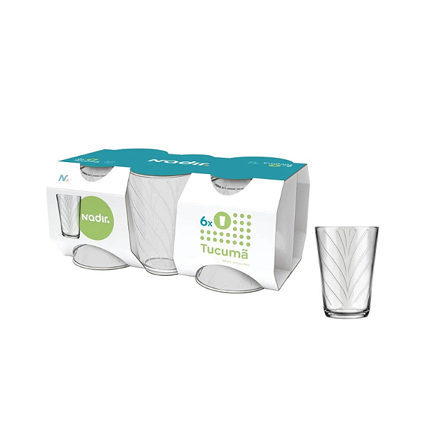 Jogo de 6 Copos 190mL Nadir Tucumã