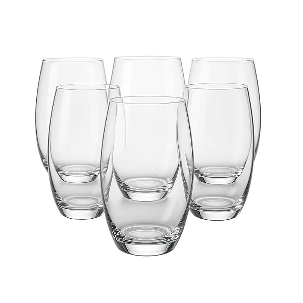 Jogo de 6 Copos 450mL Rona Nix Glass