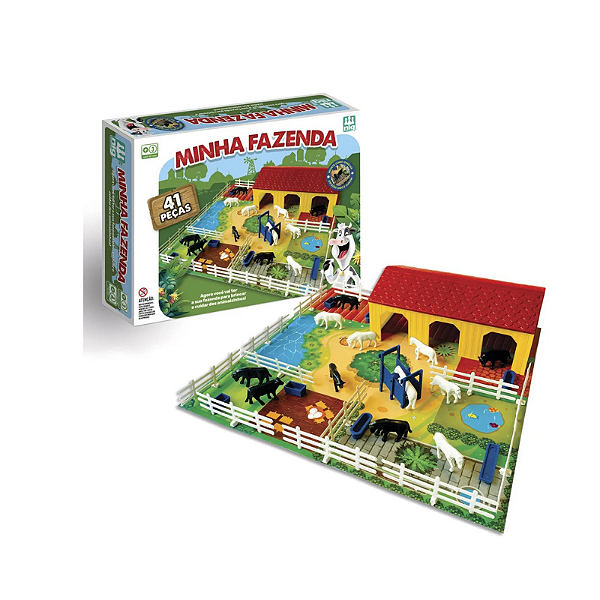 Brinquedo Infantil Minha Fazenda 41 Peças