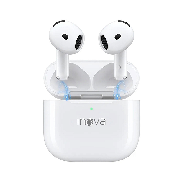 Fone de Ouvido Sem Fio Branco Inova