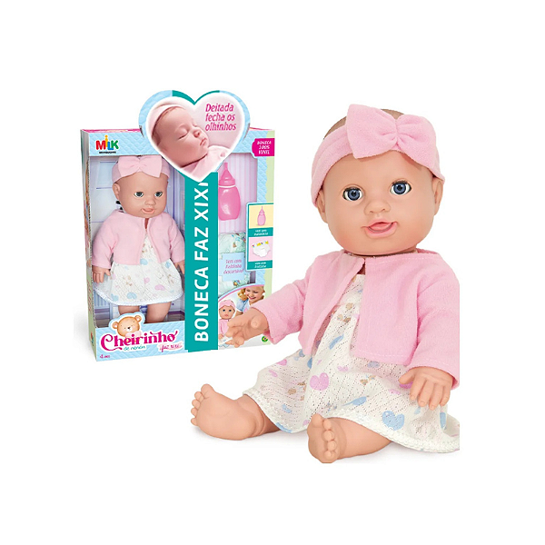 Boneca Faz Xixi Cheirinho de Neném