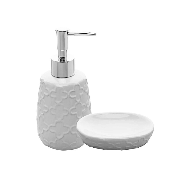 Conjunto Banheiro Clover Wolff Branco