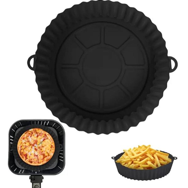 Forma de Silicone para AirFryer Preto