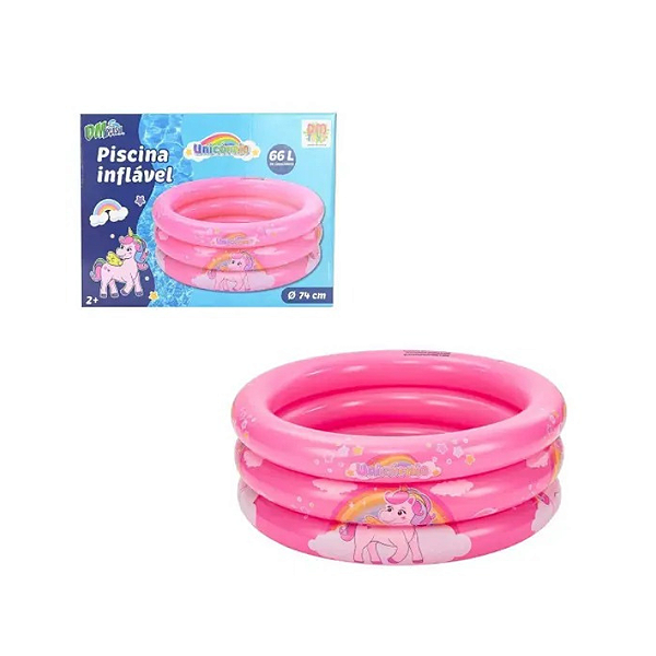 Piscina Infantil de Unicórnio 66 Litros