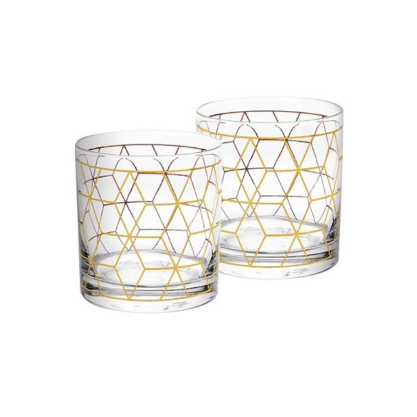 Conjunto 2 Copos de Whisky 320mL Cube