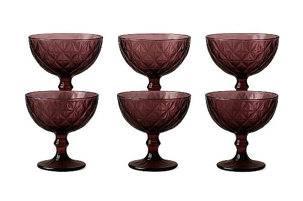 6 Taças Para Sobremesa 400ml