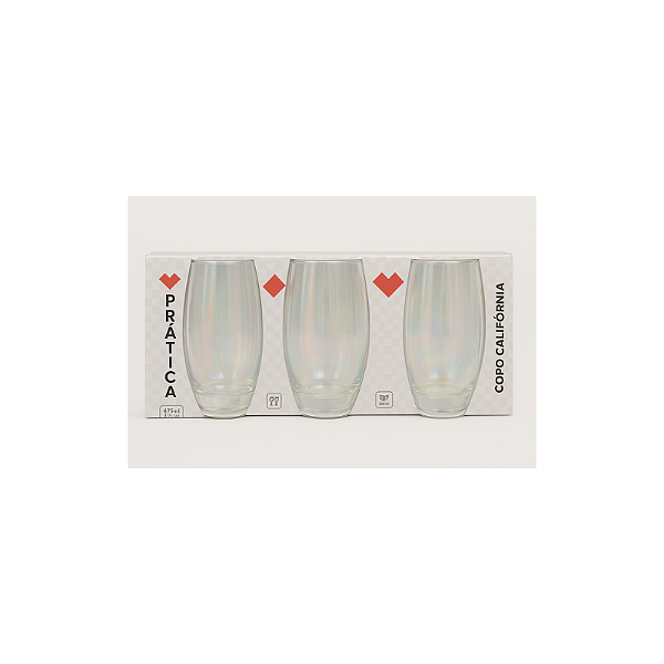 Conj 3 Copos Califórnia Furta Cor