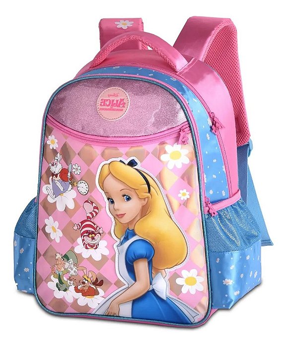 Mochila Infantil Alice No País das Maravilhas