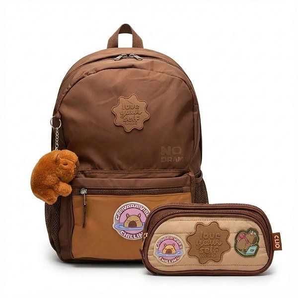Kit Mochila Estojo Capivara 7899753559544
