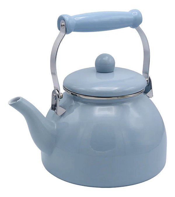 Chaleira Esmaltada Grafite Azul 2,5L