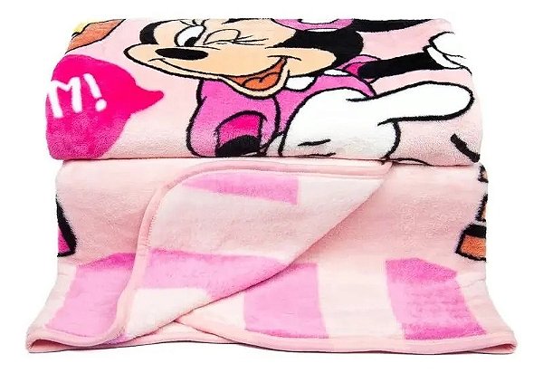 Cobertor Minnie Mouse Raschel Plus