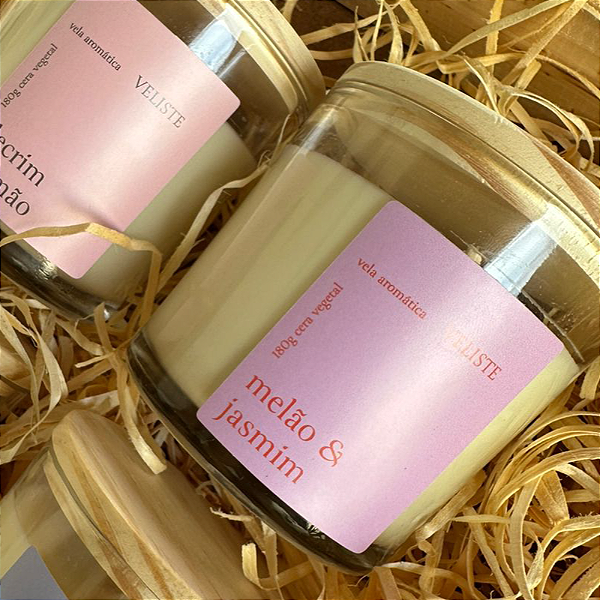 Vela Aromática Melão e Jasmim