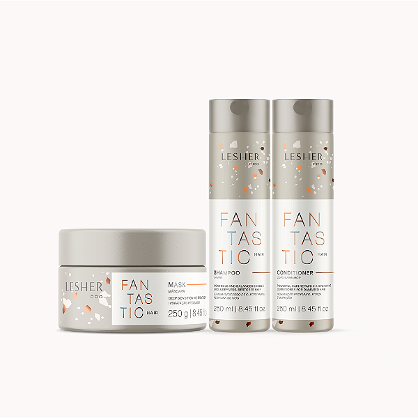 KIT Fantastic Hair (Shampoo+Condicionador+Máscara)