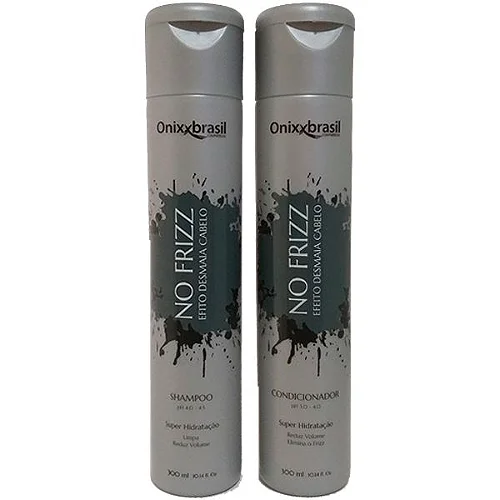 No frizz - Shampoo 300ml + Condicionador 300ml | Reduz volume e Alinha os fios