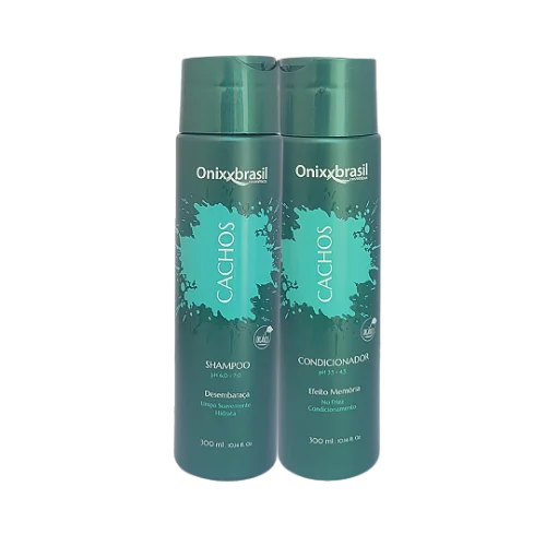 Cachos 300 ml - Shampoo + Condicionador - Realça e ativa os cachos