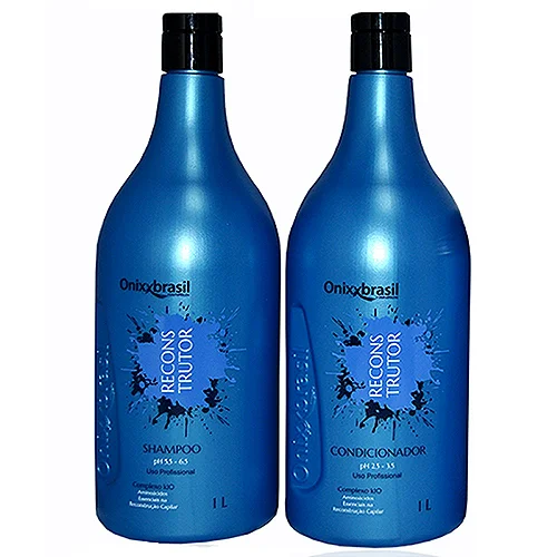 Reconstrutor 1L - Shampoo + Condicionador - para cabelos danificados e com química