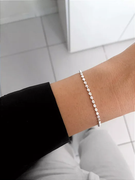 Pulseira chapinhas laminadas