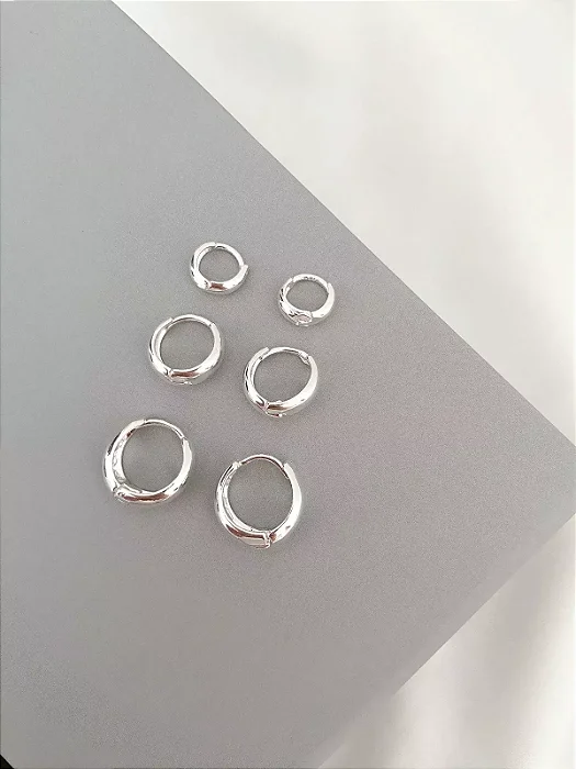 Brinco trio argola boleada