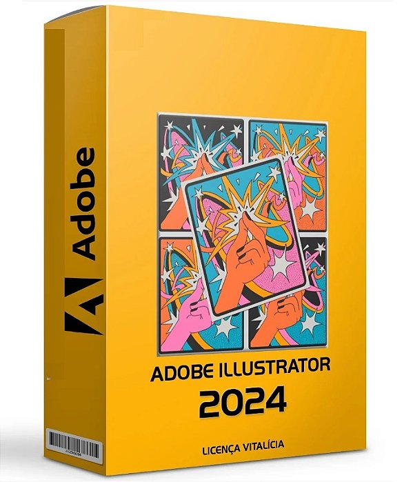 Adobe Illustrator CC 2024– Licença Vitalícia – Original - C\ Nota Fiscal (Envio imediato por e-mail)