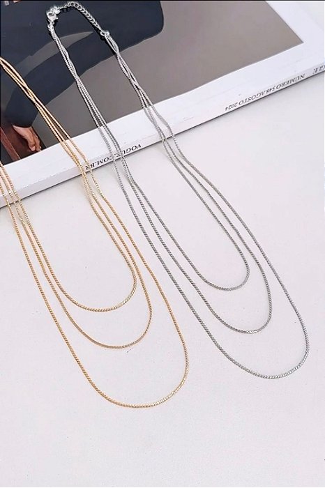 Colar Corrente Tripla