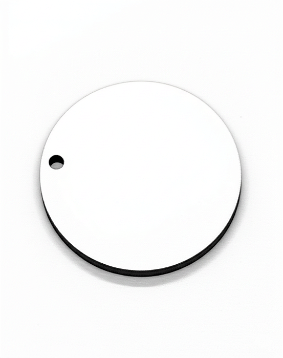 Kit 100 Bolachas 5cm Mdf Com Furo Pintura Chaveiro Circular