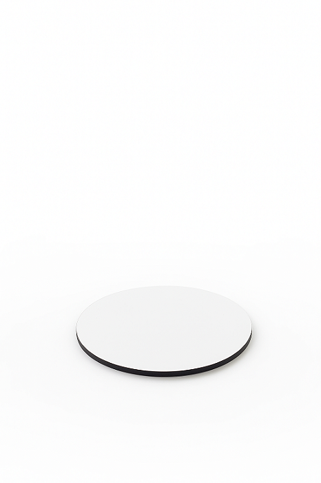 Kit 30Un Bolacha Porta Copos 10cm Mdf Bares Circular Branco
