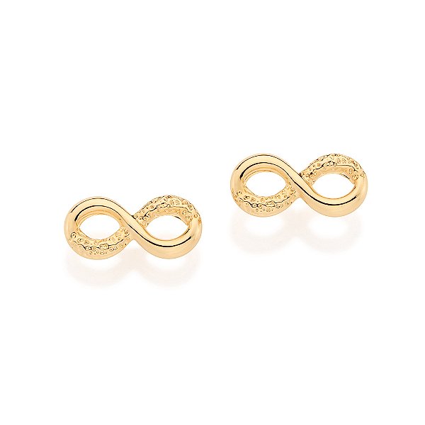 Brinco Infinito Banhado A Ouro 18K