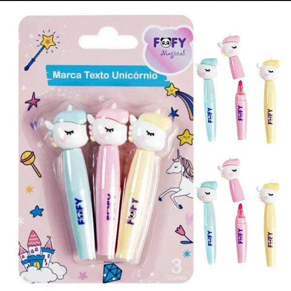 Marca texto Unicónio -und FOFY