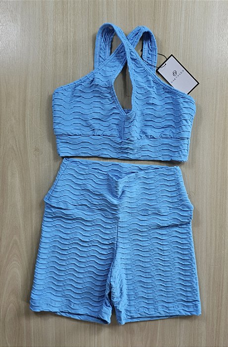Conjunto de Short Texturizado Onda M (com top modelo Potência)