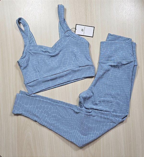 Conjunto de Legging Texturizado Pedrinhas - G (com top modelo Movimento)