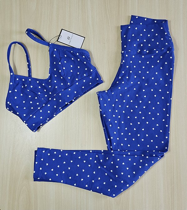 Conjunto de Legging Supplex Estampado - G (com top modelo Atitude)
